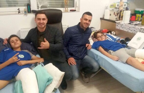 Gest superb al jucătorilor de la Concordia Chiajna » I-au vizitat pe cei doi copii răniți într-un accident