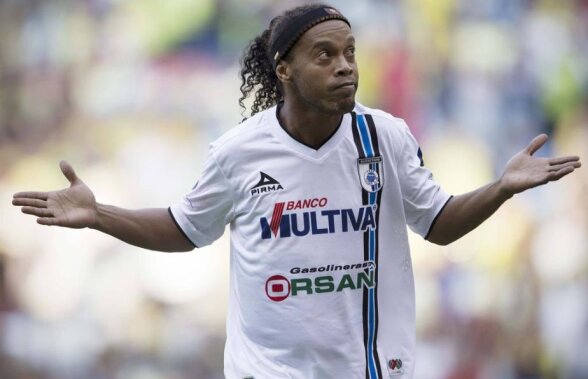VIDEO Ronaldinho, show într-un meci demonstrativ! A înscris un gol antologic după o preluare magică 