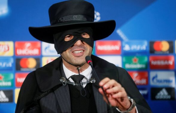 Și-a ținut promisiunea: antrenorul lui Șahtior s-a deghizat în Zorro după calificarea în ”optimile” Ligii!