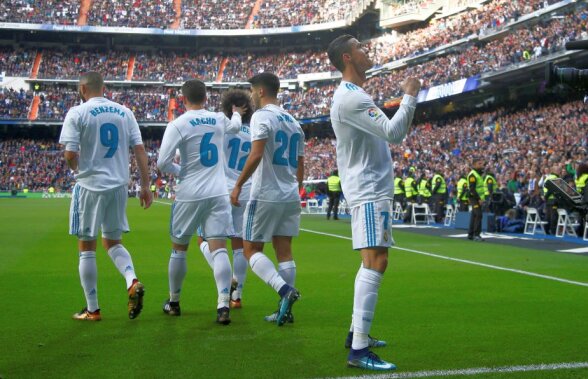 VIDEO + FOTO Real Madrid s-a distrat în derby-ul etapei din La Liga! Au marcat de 5 ori în prima repriză