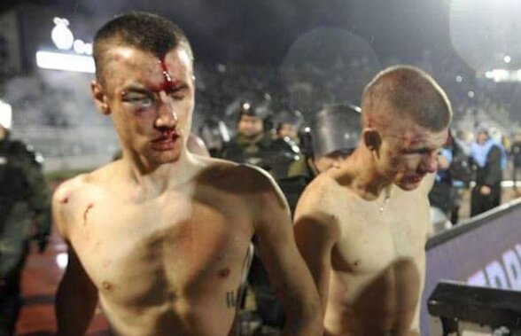 FOTO + VIDEO ŞOCANT Violenţe fără precedent la derby-ul Serbiei: ultraşii s-au bătut între ei şi au creat scene sângeroase!