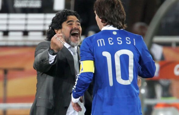 Asistentul lui Maradona face declarații tari: "Când intră Diego în vestiar, tremură și mesele! Messi nu va fi ca el"