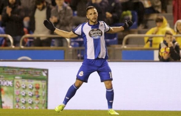 VIDEO Florin Andone a marcat, dar Deportivo a pierdut duelul cu Valencia. L-a depășit pe Ronaldo