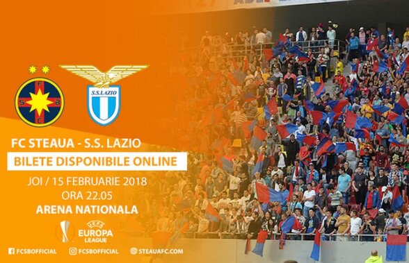 BILETE FCSB-LAZIO. FCSB a anunțat prețurile biletelor pentru meciul cu Lazio! De azi fanii își pot cumpăra tichete online 