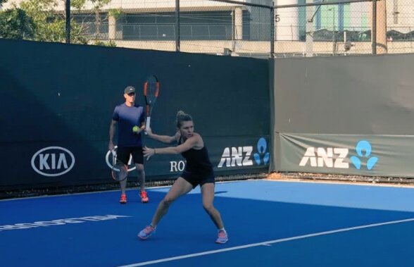 SIMONA HALEP - CAROLINE WOZNIACKI // VIDEO + FOTO Ultimul antrenament înainte de marea finală de la Australian Open: Simona Halep și Darren Cahill ON FIRE la Melbourne
