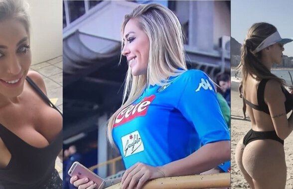 FOTO A apărut la meciul lui Napoli și a făcut senzație în tribune » Cine era superba blondă care le-a aprins imaginația fanilor de pe San Paolo