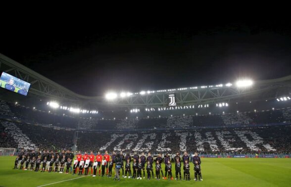FOTO Coregrafie impresionantă, pe tot stadionul, la debutul "optimilor" Champions League