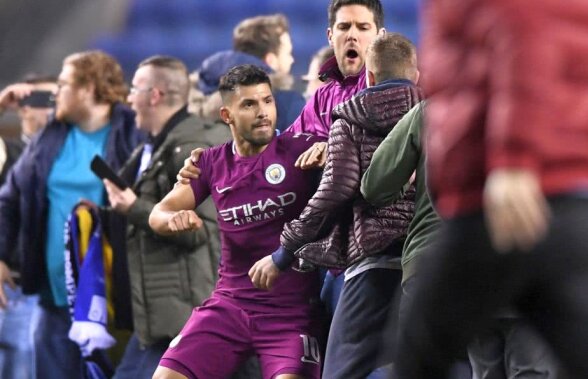 VIDEO + FOTO Bătaie generală după ce City a fost eliminată de o echipă din Liga a 3-a! Sergio Aguero a lovit un suporter și Pep Guardiola și-a împins rivalul pe tunel