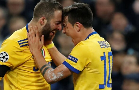 VIDEO Argentinienii fac totul » Higuaín - Dybala, duetul de foc pentru Juventus în fața lui Tottenham » Pipita s-a fâstâcit la interviu: "Îi mulțumesc soției... ah, logodnicei" 