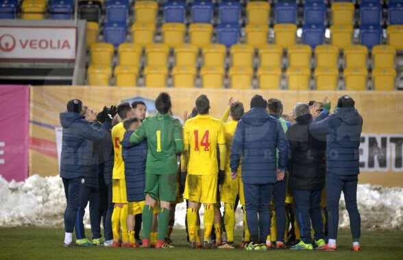 FOTO Gest unic la finalul meciului România U19 - Suedia U19 » Selecționerul Adrian Boingiu a părăsit terenul în lacrimi