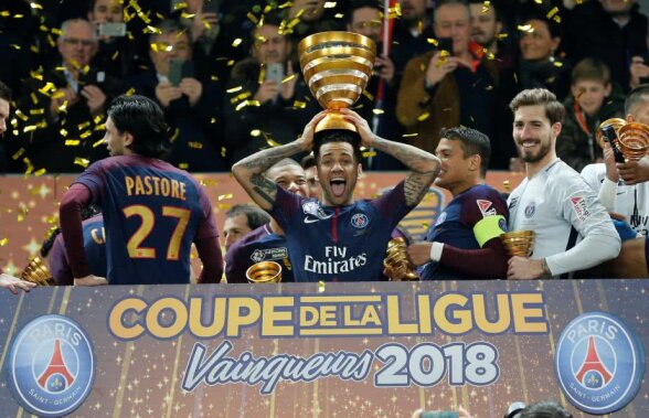 Record pentru Dani Alves » A devenit fotbalistul cu cele mai multe titluri câștigate din istorie, după primul triumf alături de PSG