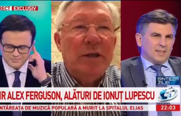 Ionuț Lupescu la Mihai Gâdea: ode ca în "epoca de aur"! » Sir Alex Ferguson a fost în direct prin videocall la Antena 3