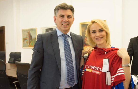 FOTO Cu căciula-n mână și la Gabriela Firea » Ce promisiune i-a făcut Ionuț Lupescu celuilalt lider PSD