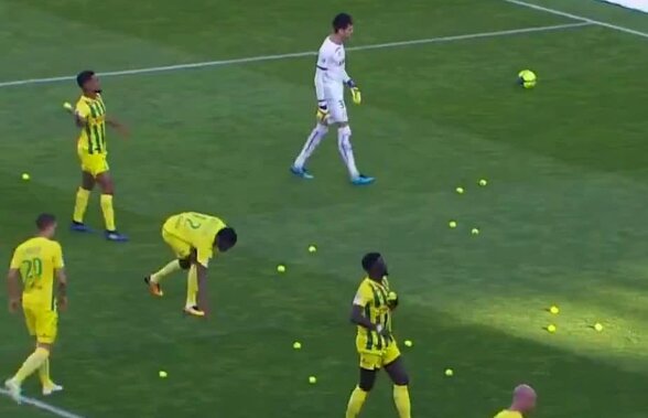FOTO + VIDEO Tătărușanu impresionează din nou: evoluție excelentă în derby-ul Bretaniei » De ce a fost bombardat cu mingi de tenis în startul meciului