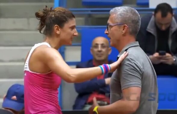 FOTO Irina Begu, ieșire nervoasă în timpul meciului: "E incredibil, nu mai joc. Stau 10 ore aici!"