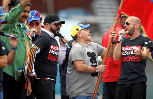 FOTO + VIDEO Show total cu  Maradona în prim-plan » A dansat reggaeton în bermude în campania dictatorului venezuelean Maduro: "Sunt soldatul lui Nicolás"