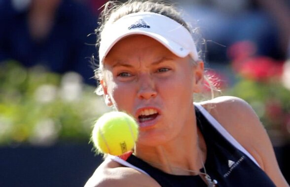 WTA ROMA. VIDEO "O scorpie!" Scandal pe internet, după reacția penibilă a danezei Caroline Wozniacki la Roma! 