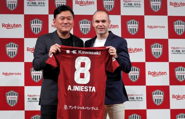 VIDEO+FOTO Oficial! Iniesta, prezentat la Vissel Kobe în fața a 300 de ziariști. ”Am avut multe oferte, dar Japonia e o țară frumoasă, cu o cultură la fel de frumoasă”