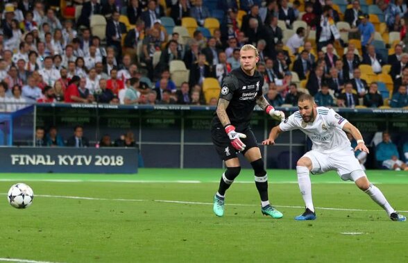 VIDEO N-ai mai văzut așa ceva! Eroare incredibilă a lui Karius la reușita lui Benzema