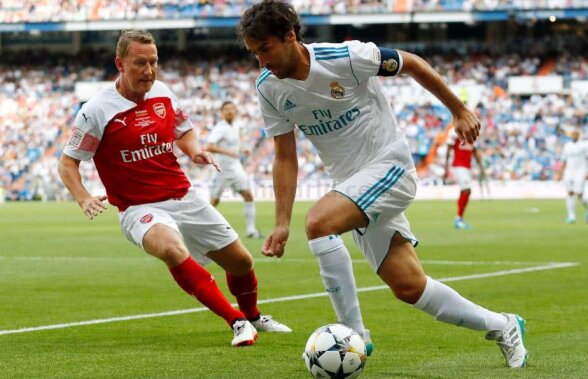 VIDEO Guti şi Raul au făcut spectacol în partida legendelor lui Real Madrid şi Arsenal
