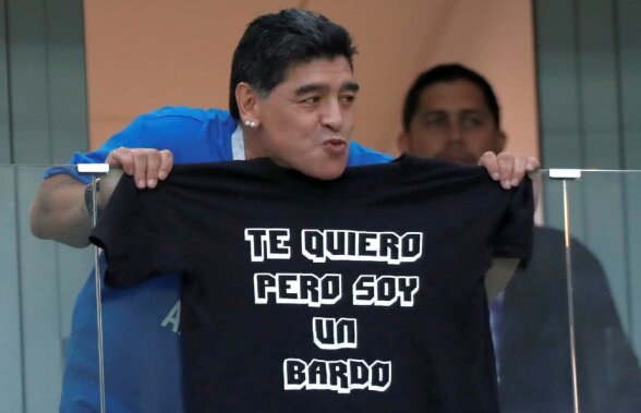 VIDEO+FOTO "Te iubesc, dar sunt un nenorocit" » Maradona-show la oficială!