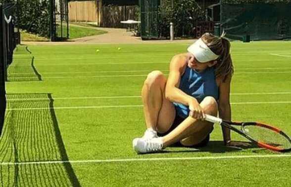 SIMONA HALEP LA WIMBLEDON. FOTO + VIDEO Simona s-a antrenat azi alături de un fost star din ATP: "El a fost atât de drăguț, sper că am jucat ok"