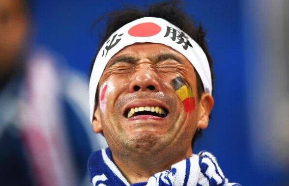 GALERIE FOTO Imagini emoționante pe stadionul din Rostov » Japonezii, DĂRÂMAȚI de durere după eșecul dramatic cu Belgia. Gestul fanilor de la final a impresionat