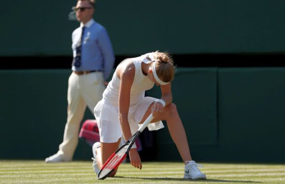 WIMBLEDON. FOTO Marea favorită a fost ELIMINATĂ în primul tur » A cedat 0-6 în setul decisiv