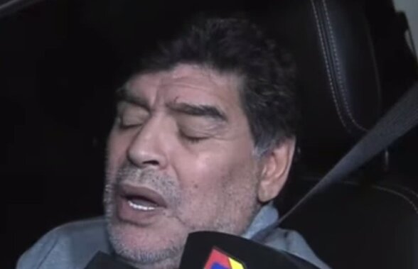 VIDEO Altă apariție ȘOCANTĂ a lui Maradona! Era la volan și s-a chinut să lege două vorbe: "Nu am probleme"