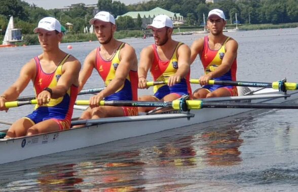 UPDATE Rândul băieților! Aur pentru barca masculină de patru rame a României + victorie și la proba regină a canotajului