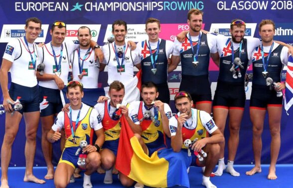 România este prima forță a Europei! "Tricolorii" au dominat Campionatele Europene de Canotaj de la Glasgow