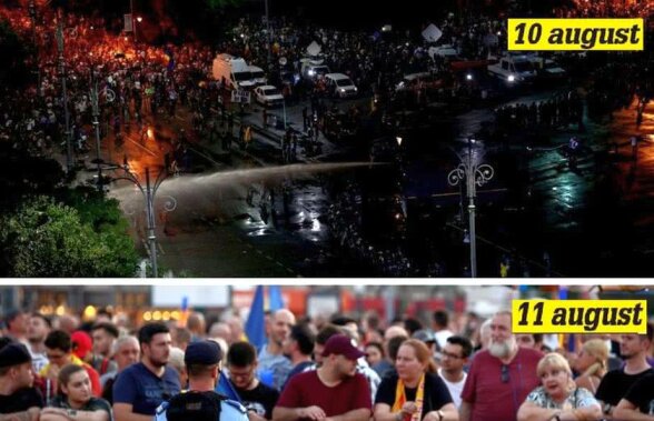 5 întrebări care aşteaptă răspuns după violenţele din Piaţa Victoriei » Același loc, același scop, două proteste încheiate total diferit