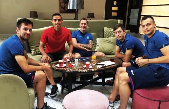 FCSB - HAJDUK SPLIT // FOTO Dinamovistul Ivan Pesic i-a vizitat la hotel pe foștii colegi de la Hajduk » Noi sfaturi prețioase despre FCSB