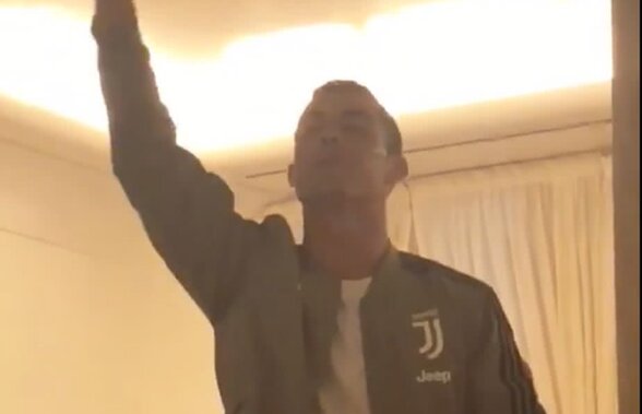 VIDEO Show TOTAL în sala de mese: Ronaldo s-a dezlănțuit și a cântat "Căsuța mea" în fața coechipierilor de la Juve! :D