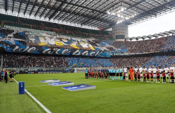 FOTO Scenografie specială a fanilor lui Inter la revenirea în Champions League după 7 ani 
