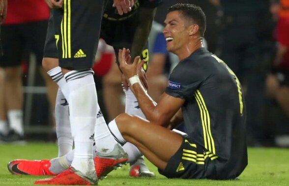 FOTO Moment incredibil în Valencia - Juventus! Ronaldo a fost eliminat și a părăsit terenul în lacrimi 