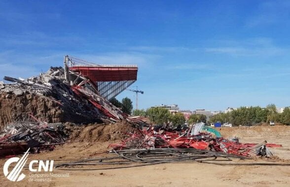 FOTO SPECTACULOS  A căzut și oficiala din Ghencea! Cum arată stadionul "Steaua" după demolare