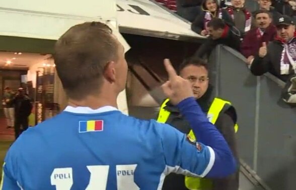 Scandal după CFR Cluj - Poli Iași! Un jucător a răbufnit către fani: "V-am făcut campioni, în p**a mea! Aplaudați în p**a mea"