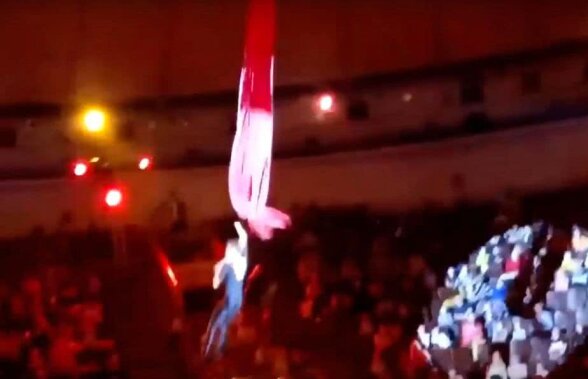 VIDEO Moment de groază la circ: o acrobată a căzut de la 6 metri, fără plasă de siguranță