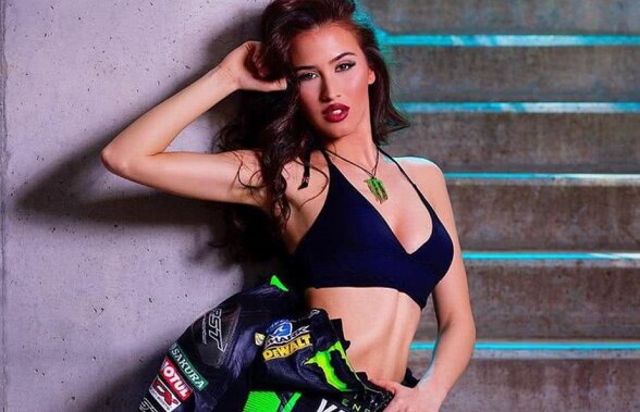 FOTO Martina ambalează motoarele » Cea mai sexy ”Monster Girl” dă culoare curselor din MotoGP
