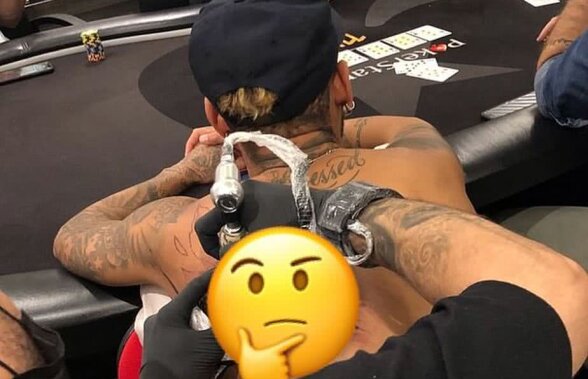 FOTO Neymar și-a făcut cel mai ciudat tatuaj » Doi supereroi acoperă tot spatele starului brazilian