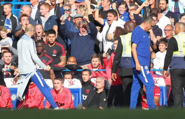 VIDEO Amendă pentru secundul lui Sarri după ce s-a bucurat provocator la golul prin care Chelsea a egalat-o pe United