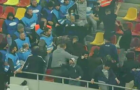 DINAMO - FCSB 1-1 // VIDEO Imagini violente nedifuzate de pe Arena Națională » A fost făcut KO cu o singură lovitură