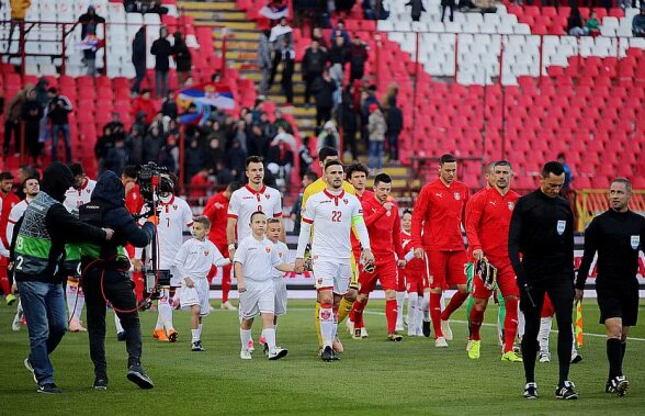 FOTO Surpriză la meciul Serbia - Muntenegru! Bannerul dedicat românilor pe care sârbii l-au ținut ridicat 6 minute 