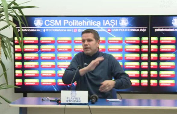 Flavius Stoican nu le-a permis jucătorilor să vină la conferința de presă » Noi secvențe spumoase cu antrenorul Iașiului