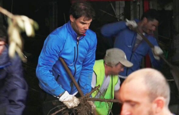 Rafael Nadal a renunțat la antrenamente și a donat un milion de euro persoanelor afectate de inundațiile din Spania