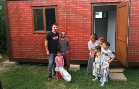 Gest emoționant al familiei Hanca: Sergiu și Andreea au construit o casă pentru o familie nevoiașă