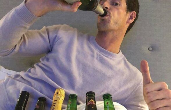 FOTO Andy Murray a rupt internetul în două cu o imagine de la Revelionul australian: "Ce an de rahat"