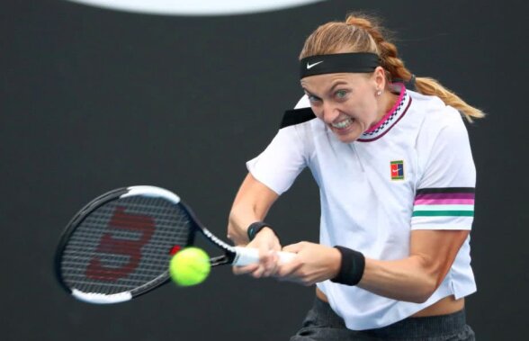 IRINA BEGU - PETRA KVITOVA // VIDEO Punct genial! Lovitură de senzație reușită cu mâna „mai slabă”, din spatele liniei de fund