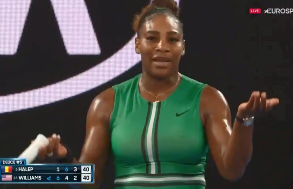 SIMONA HALEP - SERENA WILLIAMS LA AUSTRALIAN OPEN // VIDEO „Nu e corect!” » De ce a izbucnit Serena în timpul meciului cu Simona Halep